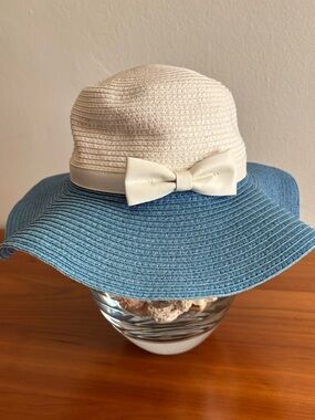 Janie and Jack Straw Sun Hat with Bow